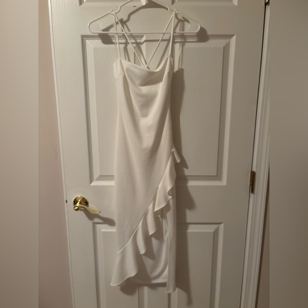 Windsor White Midi Dress